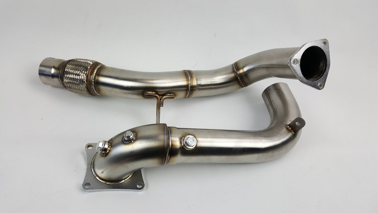 FK8 2017-21 Civic Type R downpipe 3" Full Turbo Downpipe Down Mid Exhaust Pipe