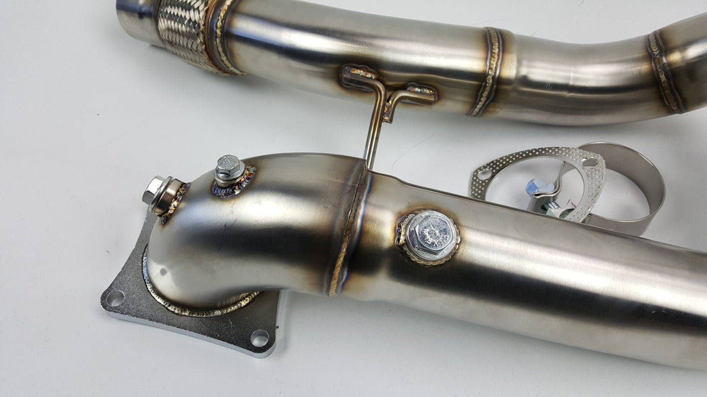 FK8 2017-21 Civic Type R downpipe 3" Full Turbo Downpipe Down Mid Exhaust Pipe