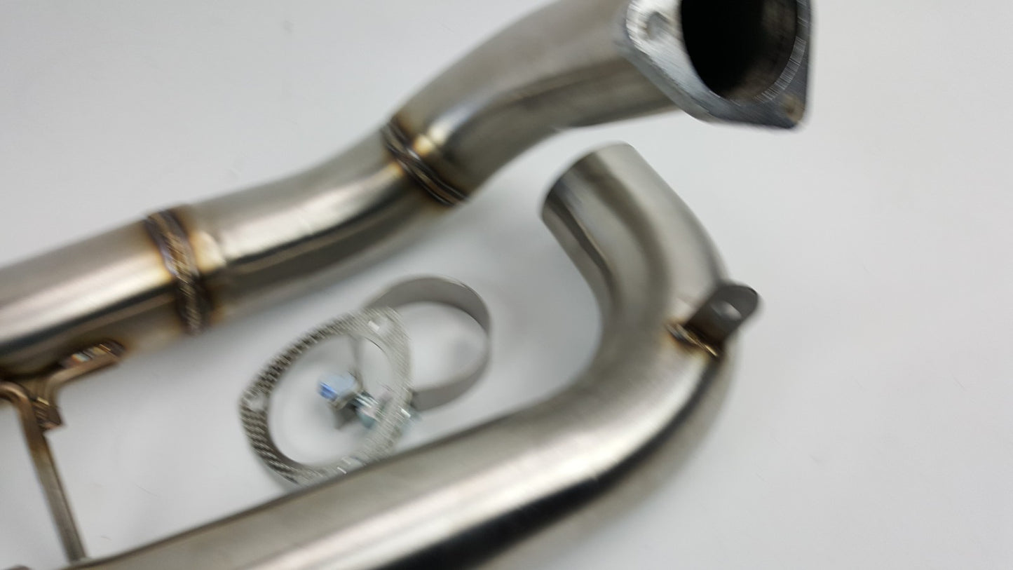 FK8 2017-21 Civic Type R downpipe 3" Full Turbo Downpipe Down Mid Exhaust Pipe