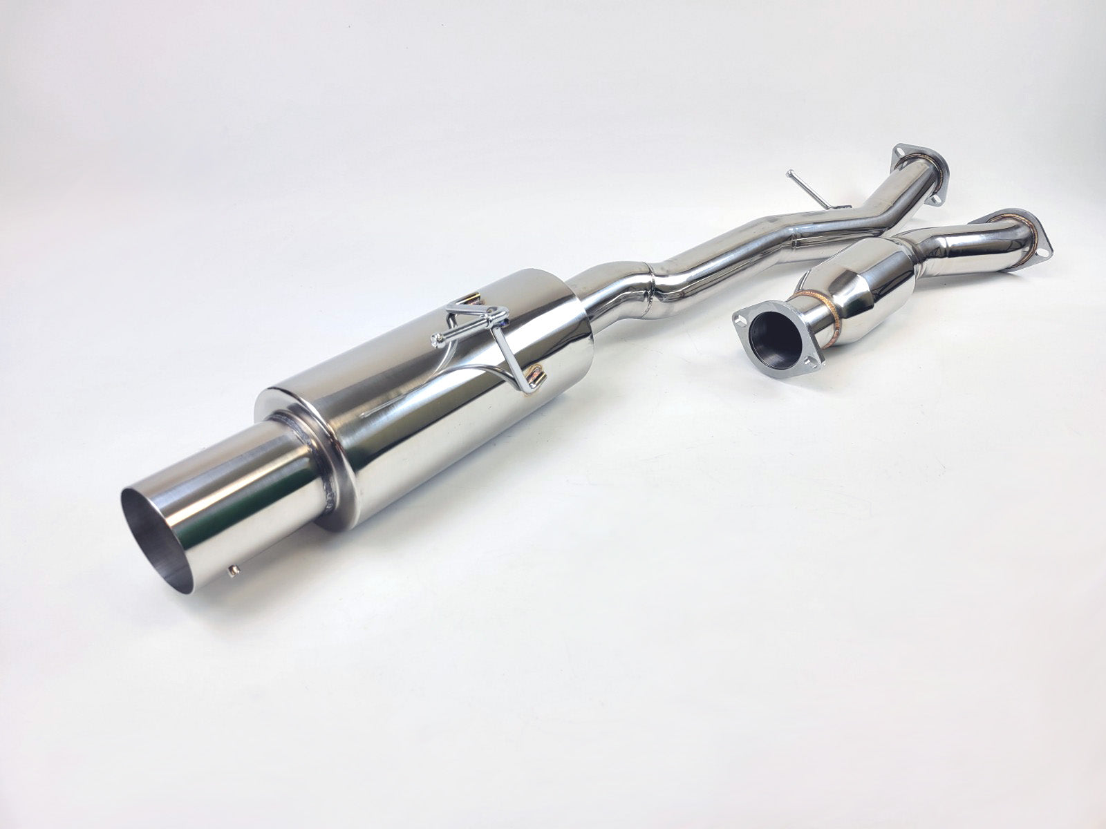 2003-2009 Nissan 350Z Z33 350 Z Single Muffler 4" Exit Y-Back Exhaust System