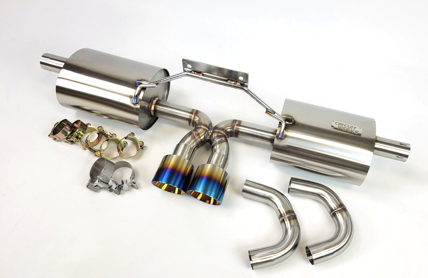 97-04 Porsche Boxster 986 V2 Catback Exhaust System w/ C Pipes, Burnt Tips