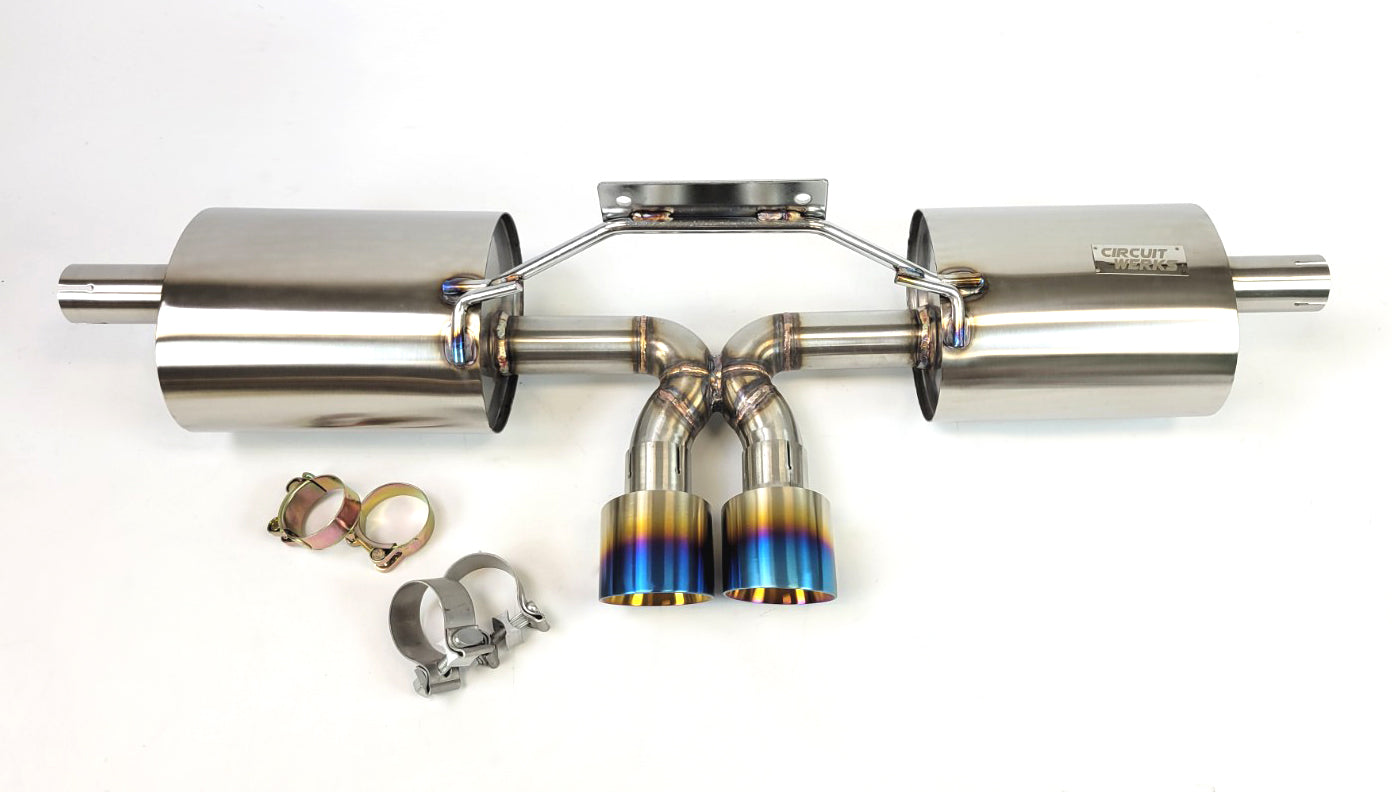 97-04 Porsche Boxster 986 V2 Catback Exhaust System with Burnt Tips