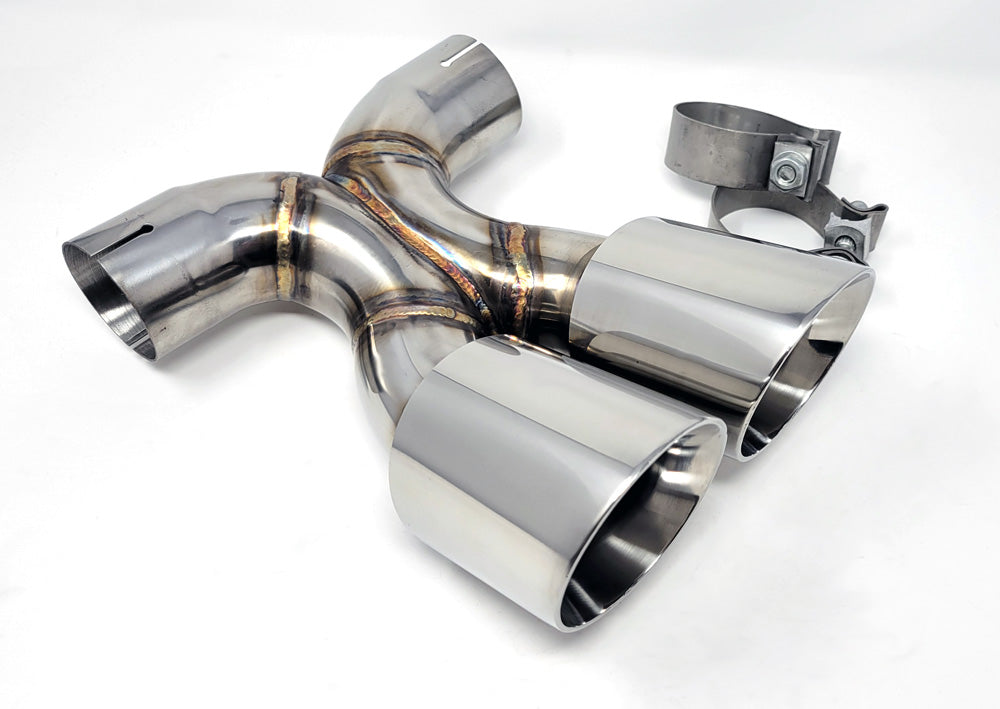 05-12 Porsche Boxster Cayman Base/ S 987 Exhaust X-pipe Tips 987.2