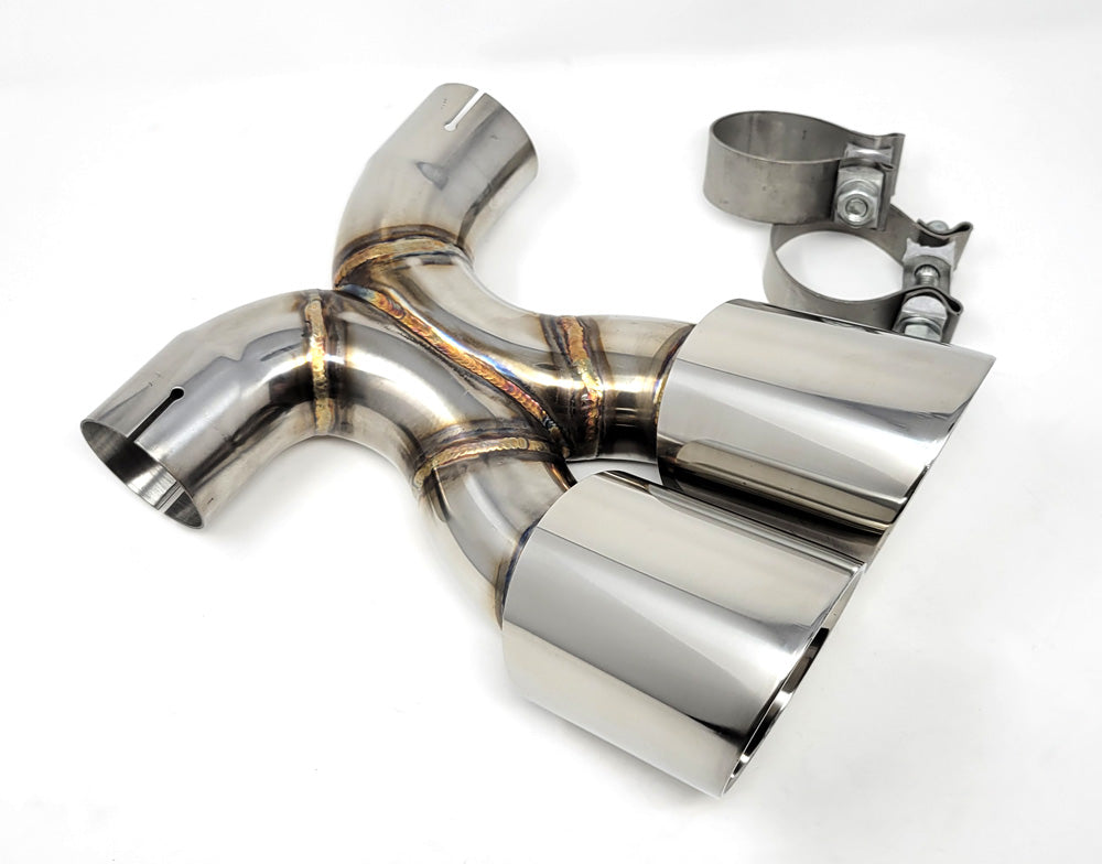05-12 Porsche Boxster Cayman Base/ S 987 Exhaust X-pipe Tips 987.2