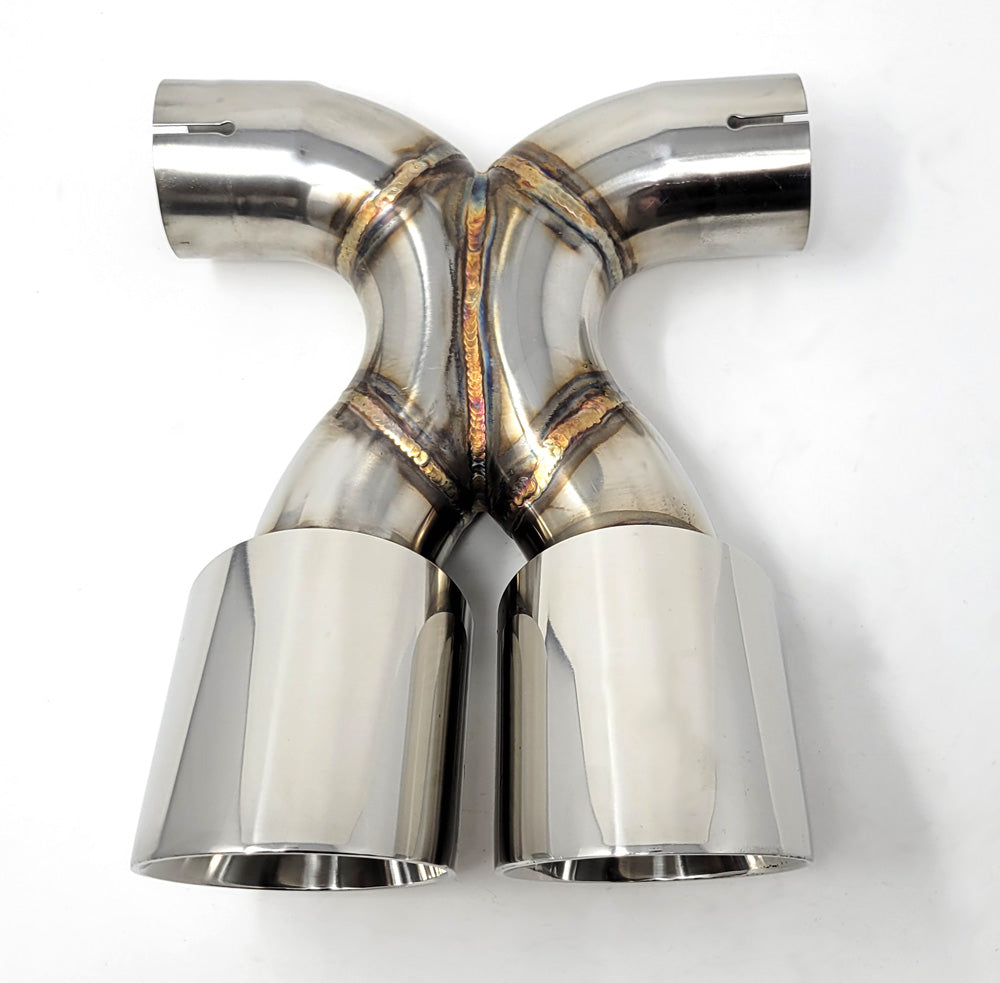 05-12 Porsche Boxster Cayman Base/ S 987 Exhaust X-pipe Tips 987.2