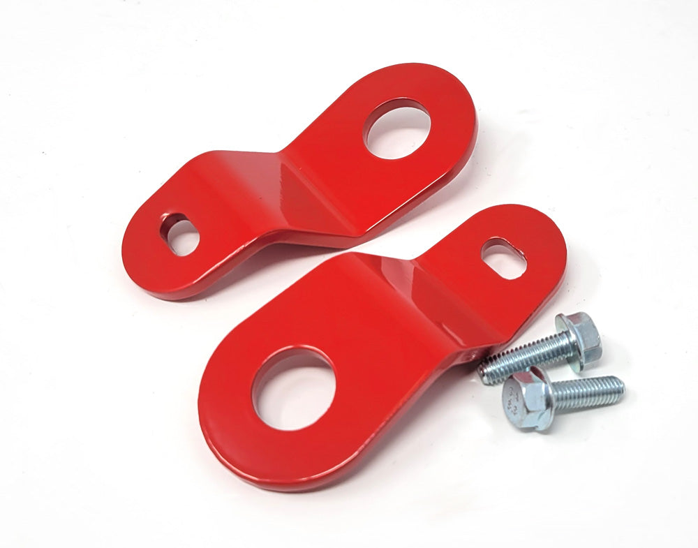 Nissan S13 240sx Silvia Upper Radiator Brackets PAIR Red 1984-1993