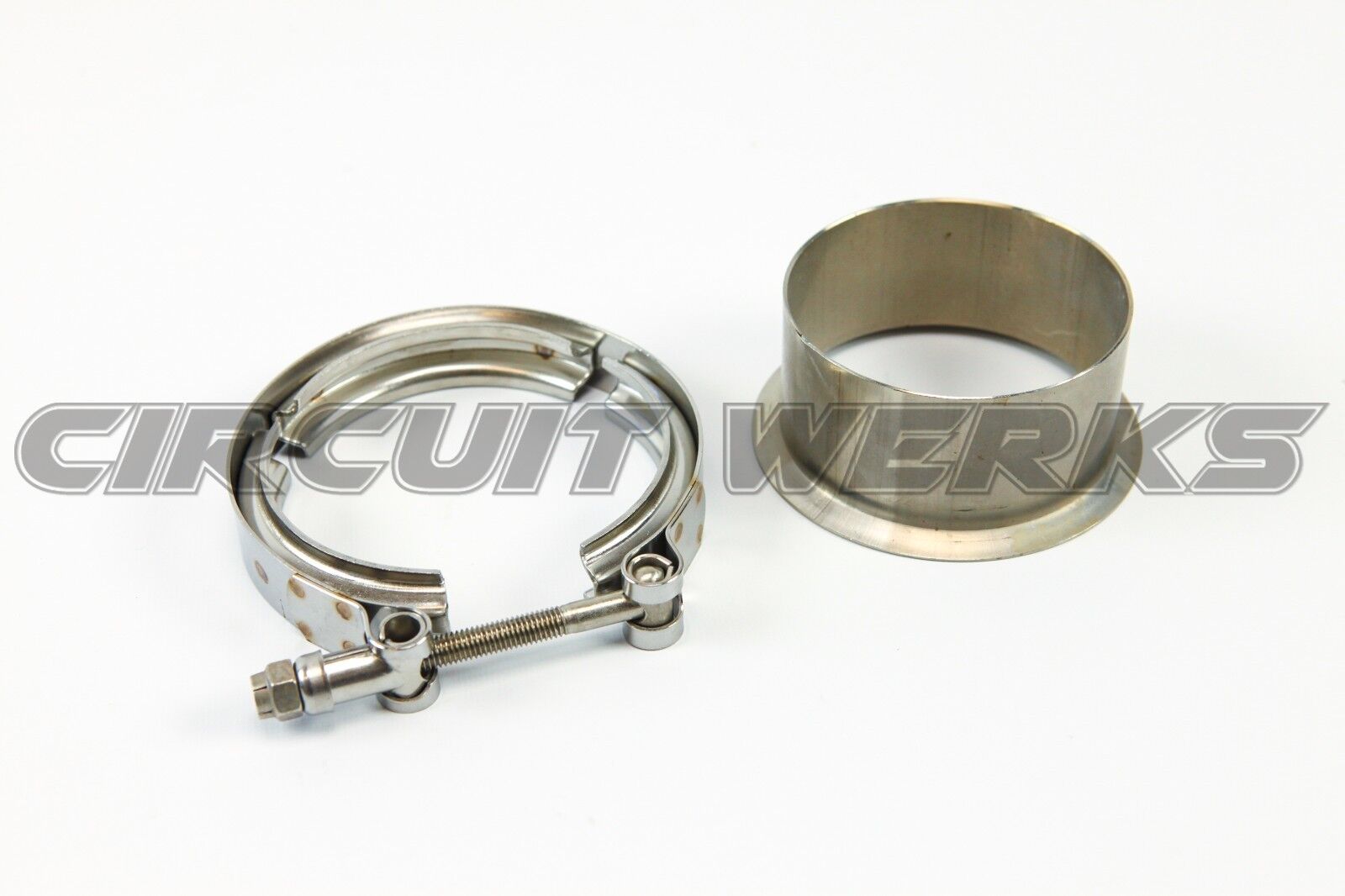 JONJEA Downpipe Flange & Clamp – Fits Borg Warner SX-E S369 S200 S300 Series Turbo