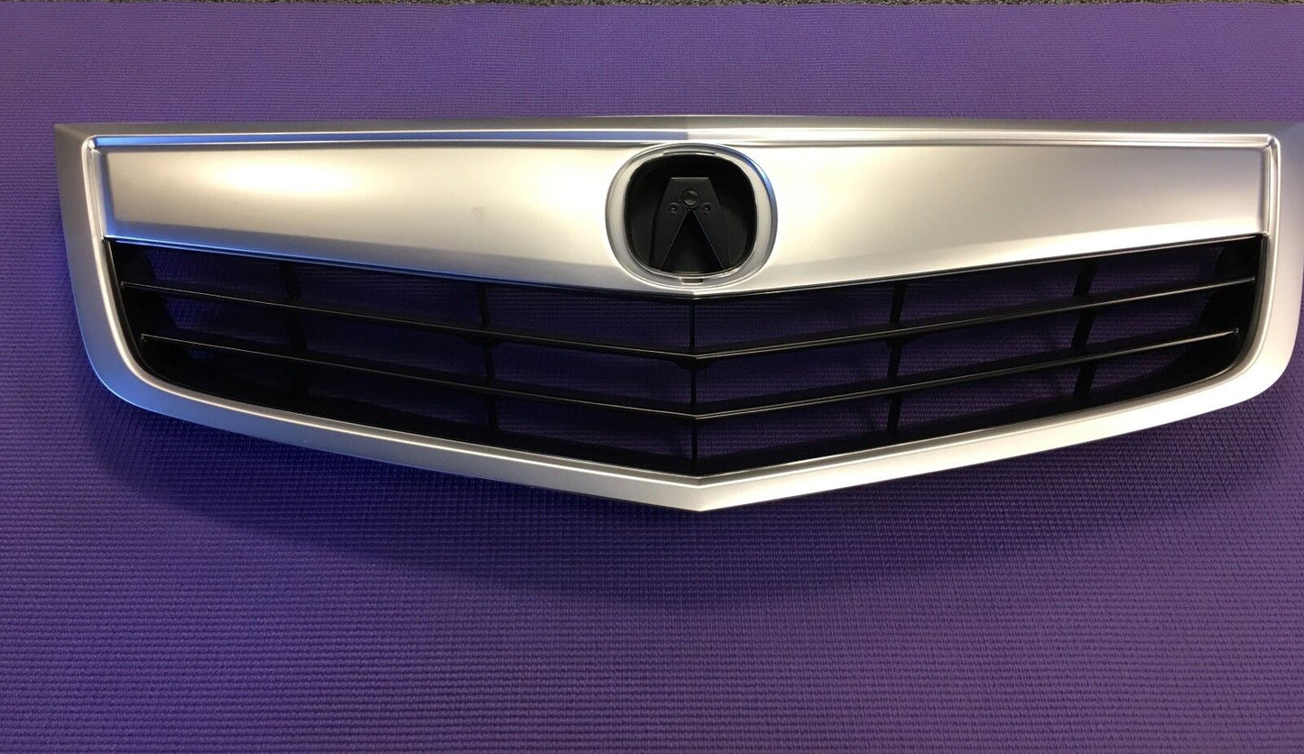 Fits NEW Acura TSX 11 12 13 14 Grille Grill Satin Finished Molding 3in one PC