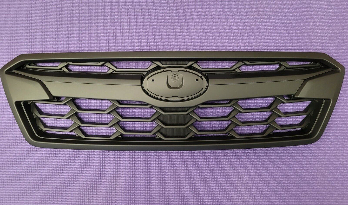 FIt All Black Grill Grille Assembly Kit 2018 2019 Subaru Crosstrek 3 IN 1 Set.