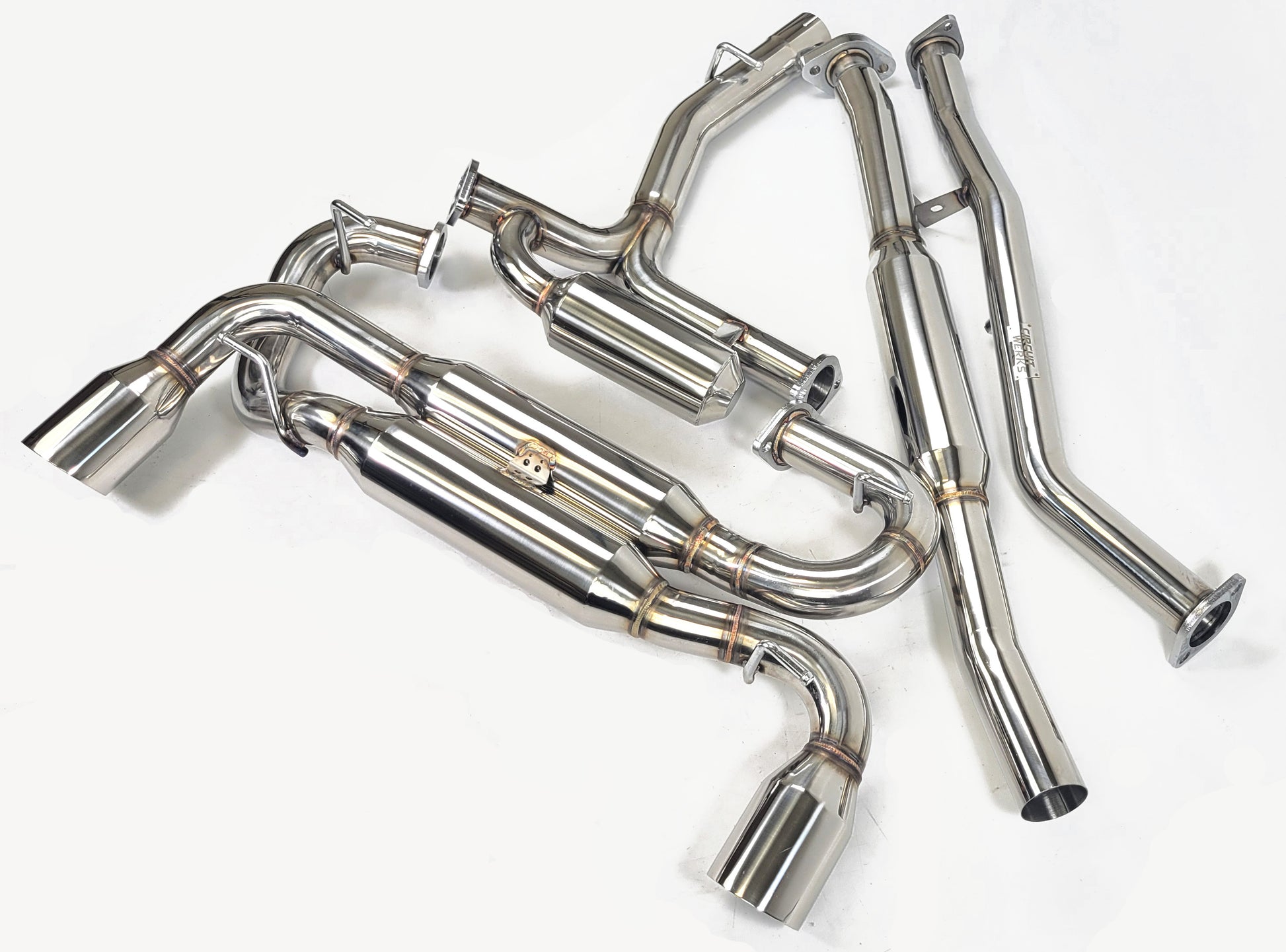 2013-2024 Subaru BRZ Full Dual Mufflered Exhaust System Helmholtz Chamber