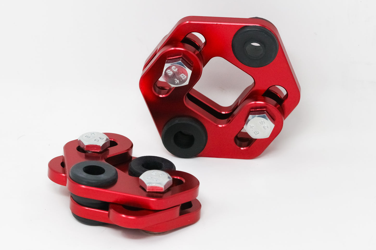 Adjustable Exhaust Hangers Red Pair