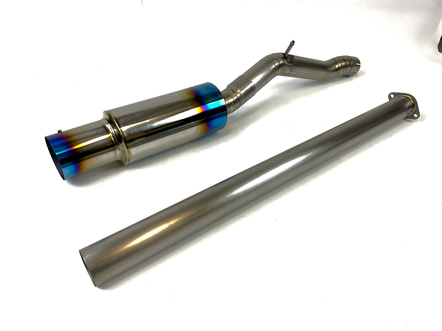 07-15 Mitsubishi Lancer Evolution EVOX EVO X 3" Burnt Titanium Single Side Exhaust