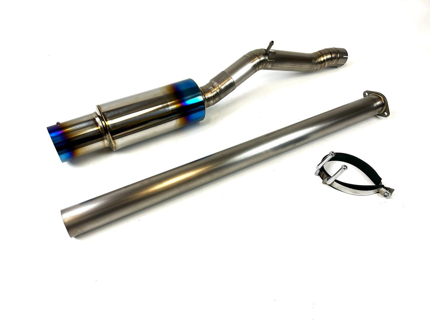 07-15 Mitsubishi Lancer Evolution EVOX EVO X 3" Burnt Titanium Single Side Exhaust