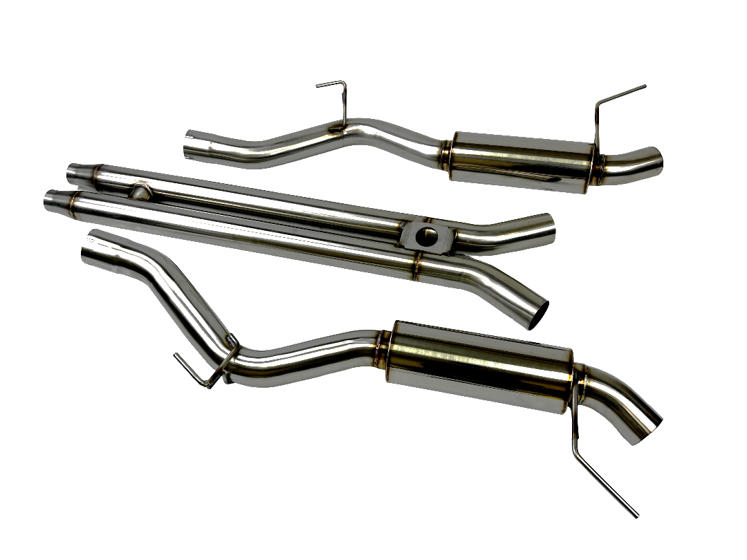 Ford Mustang GT 15-17 3" Catback H Pipe Exhaust Dual Mufflers NO TIPS V8 5.0L