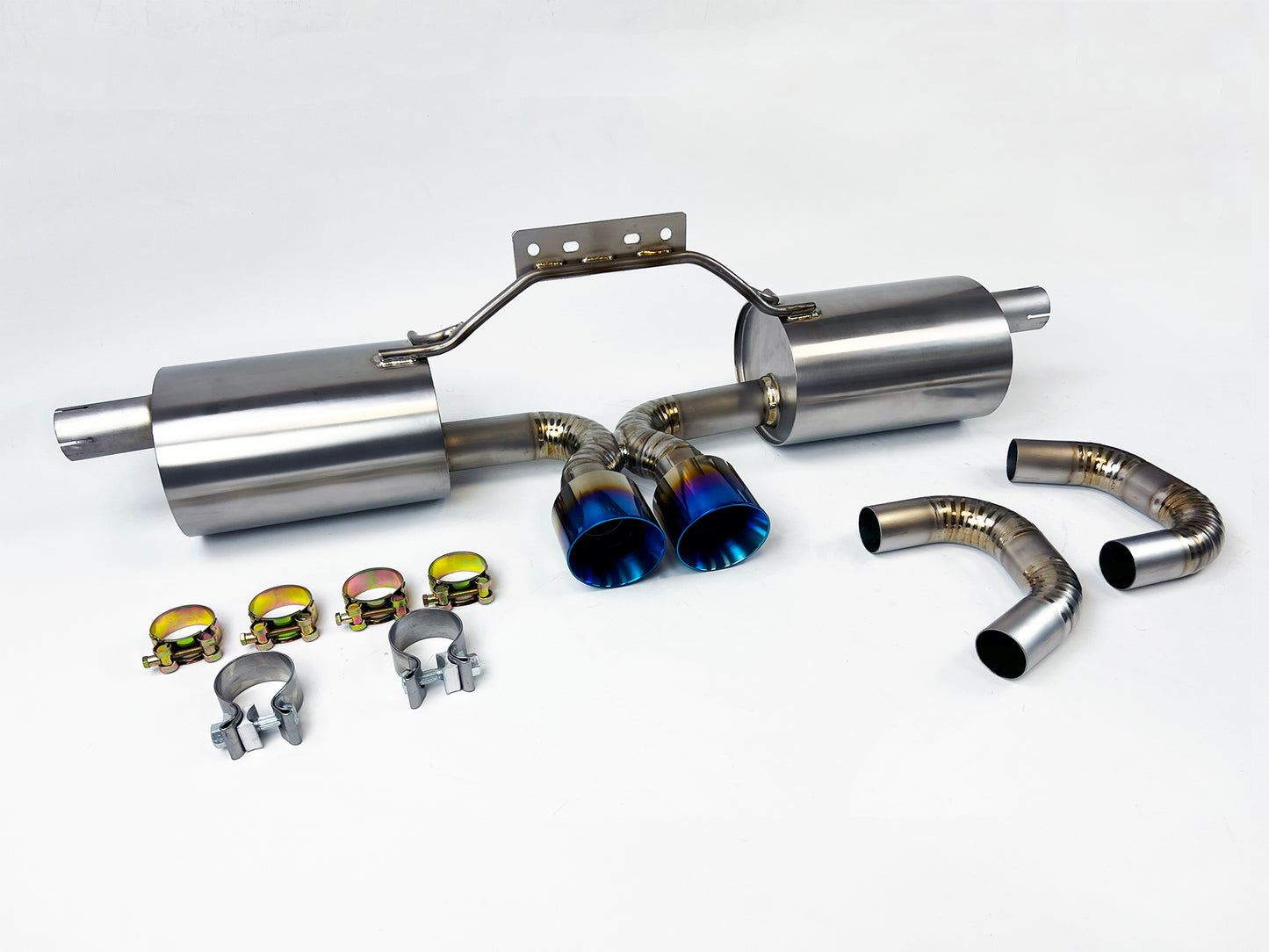 97-04 Porsche Boxster 986 V2 Titanium Catback Exhaust System w/ C Pipes BURNT TIP