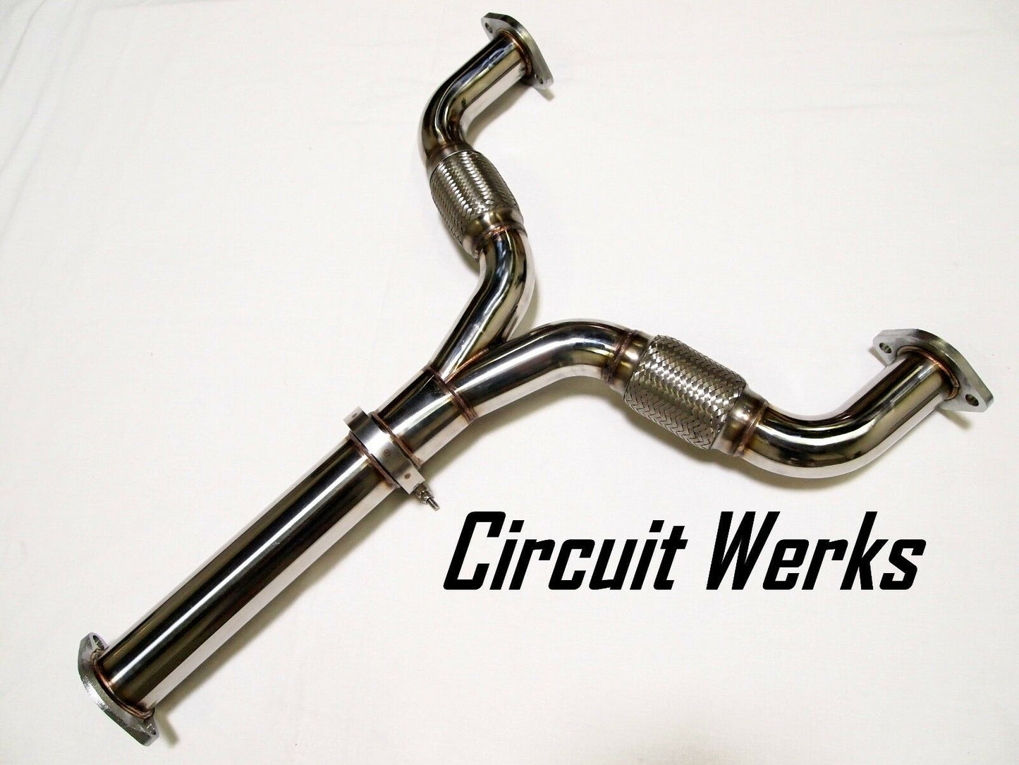 03-08 Infiniti G35 Z33 Straight Mid Y-Pipe Exhaust True 2.5" to 3"