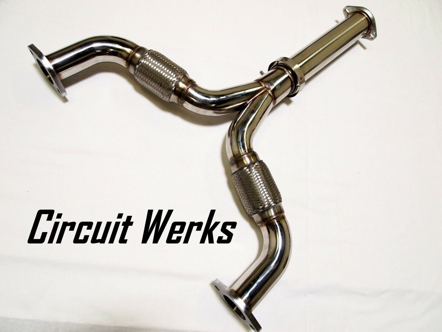 03-08 Infiniti G35 Z33 Straight Mid Y-Pipe Exhaust True 2.5" to 3"
