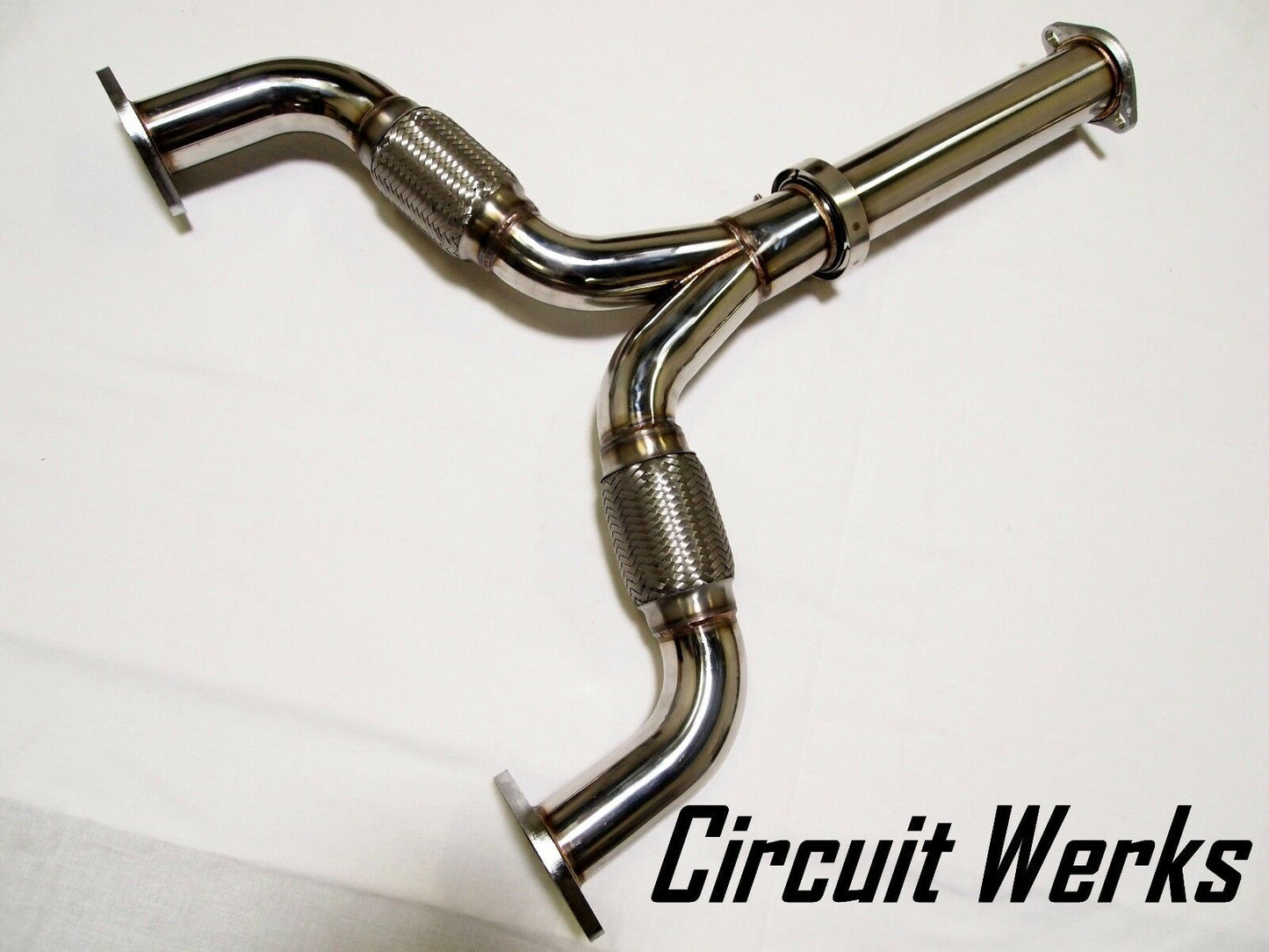 03-08 Infiniti G35 Z33 Straight Mid Y-Pipe Exhaust True 2.5" to 3"