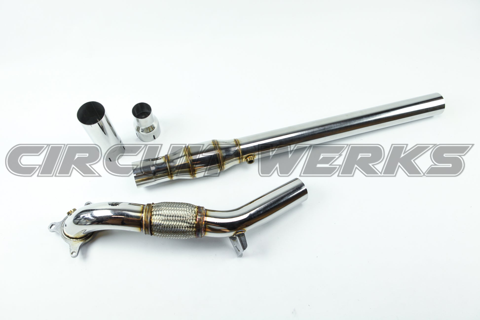 06-14 Volkswagen Golf MK6 MKVI GTi CBFA 2.0T Catless Exhaust Resonated Turbo Downpipe VI