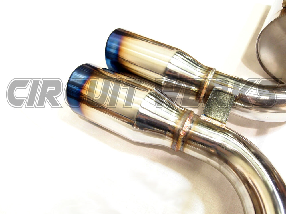 05-08 Porsche Boxster/Cayman 987.1 Catback Exhaust System with Burnt Tips