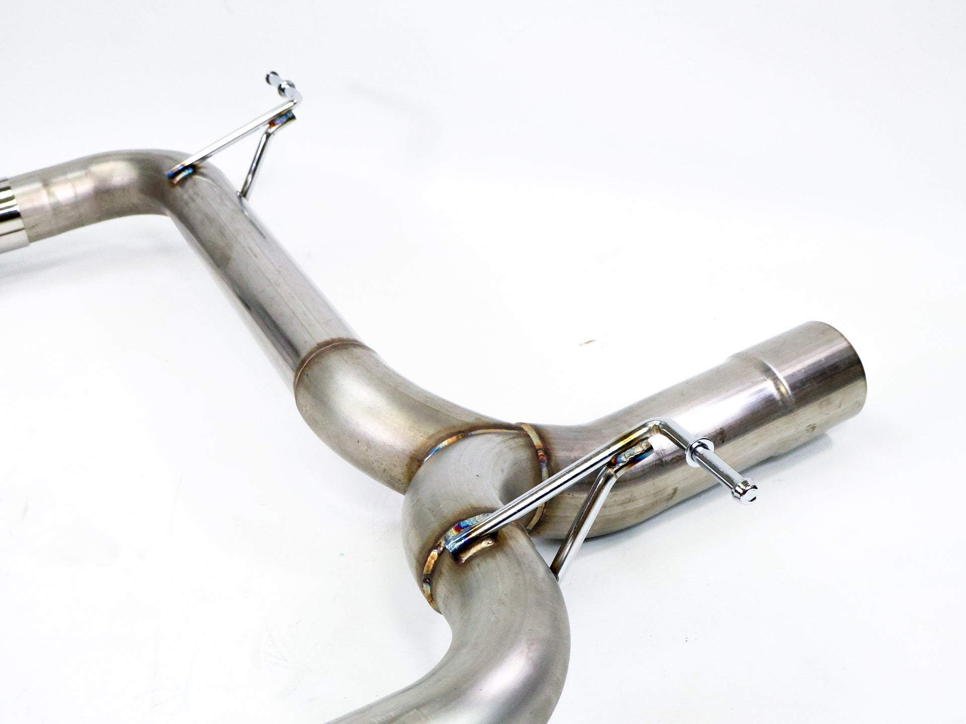 2012-2015 BMW 335i (F30) Mufflerless Axle Back Exhaust Polished Tips
