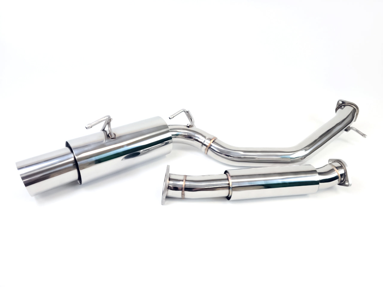 09-20 Nissan 370Z Z34 Single Muffler 4.5" Exit Y-Back Exhaust System
