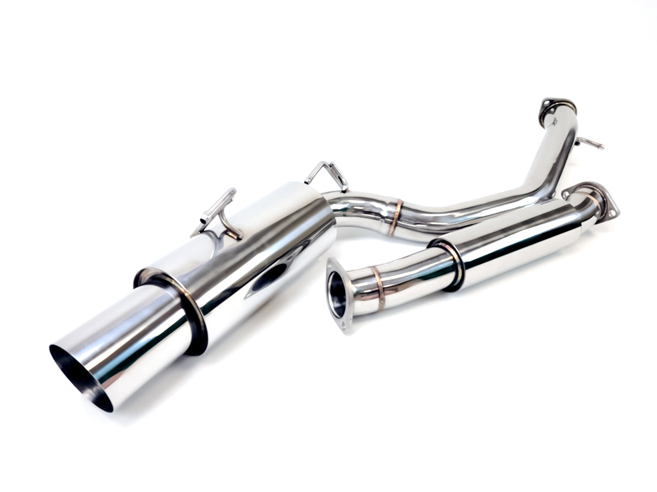 09-20 Nissan 370Z Z34 Single Muffler 4.5" Exit Y-Back Exhaust System