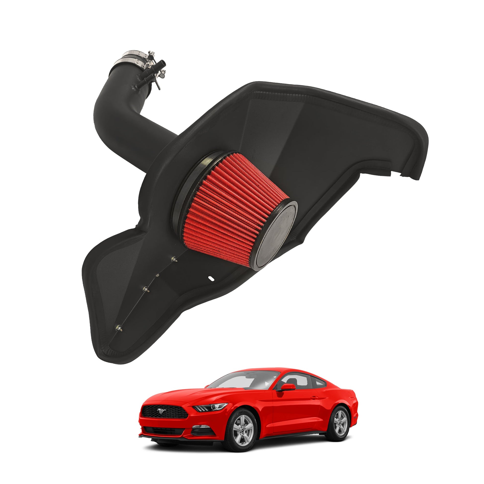 2015-2017 Ford Mustang 3.7L V6 S550 Short Ram Air Intake