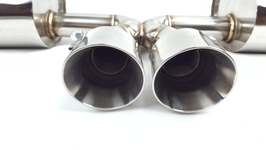 97-04 Porsche Boxster 986 V2 Polished Catback Exhaust System w/ C Pipes