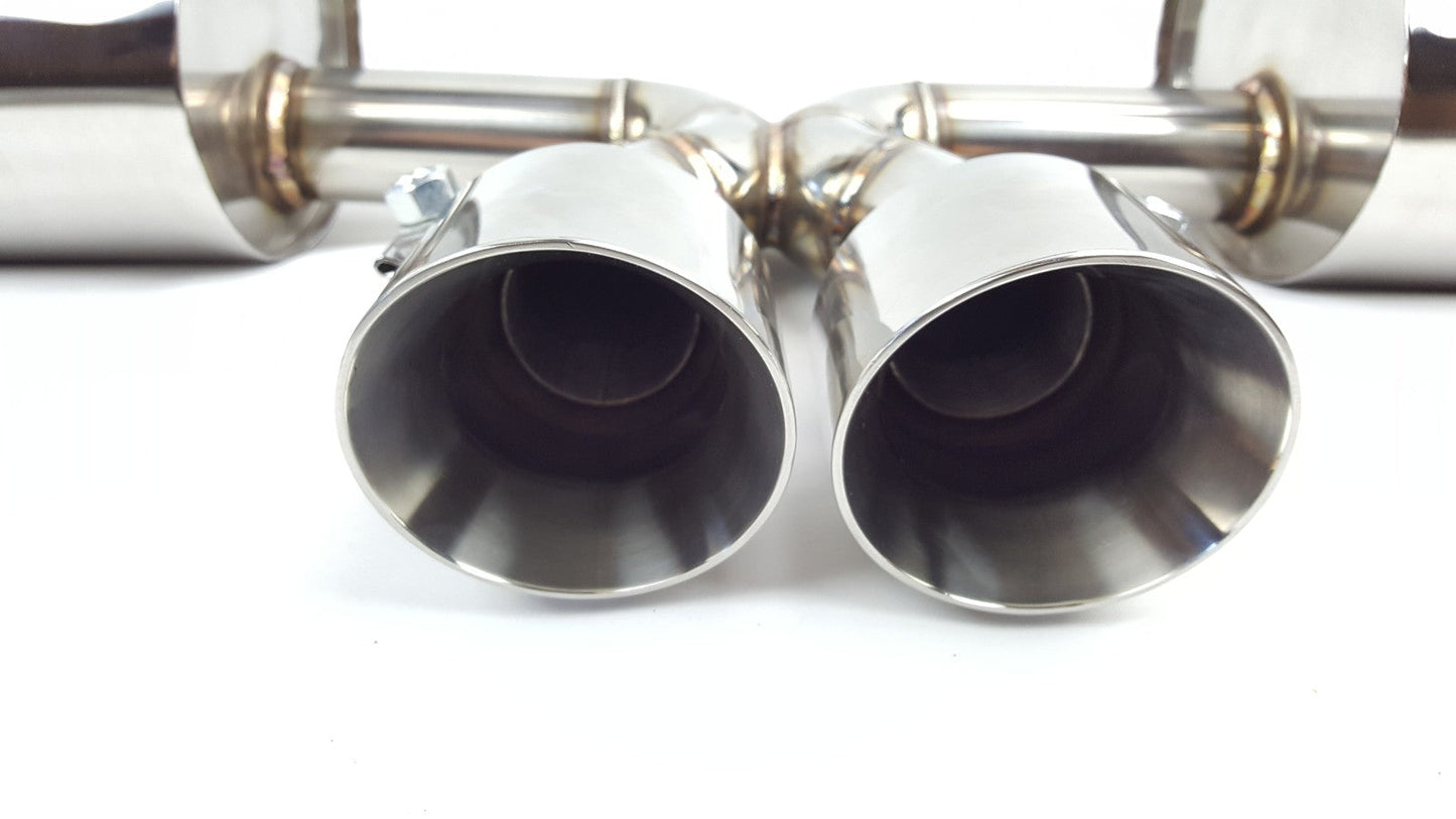 97-04 Porsche Boxster 986 V2 Polished Catback Exhaust System