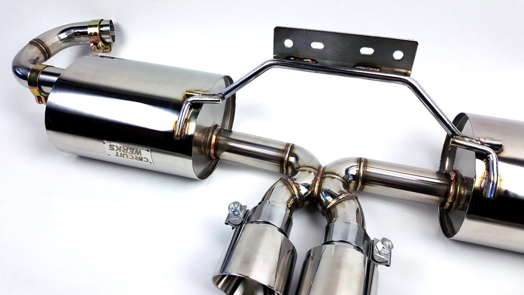 97-04 Porsche Boxster 986 V2 Polished Catback Exhaust System w/ C Pipes