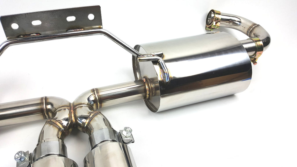 97-04 Porsche Boxster 986 V2 Polished Catback Exhaust System w/ C Pipes