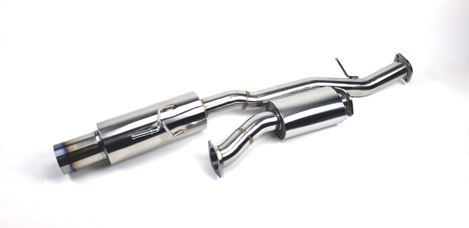 03-09 Nissan 350Z Z33 Burnt Tip Single Muffler 4" Exit Catback Exhaust System