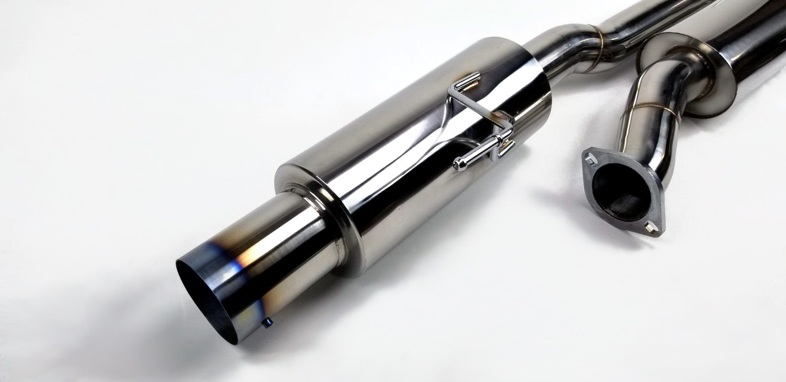 03-09 Nissan 350Z Z33 Burnt Tip Single Muffler 4" Exit Catback Exhaust System