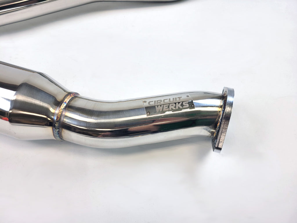 2003-2009 Nissan 350Z Z33 350 Z Single Muffler 4" Exit Y-Back Exhaust System