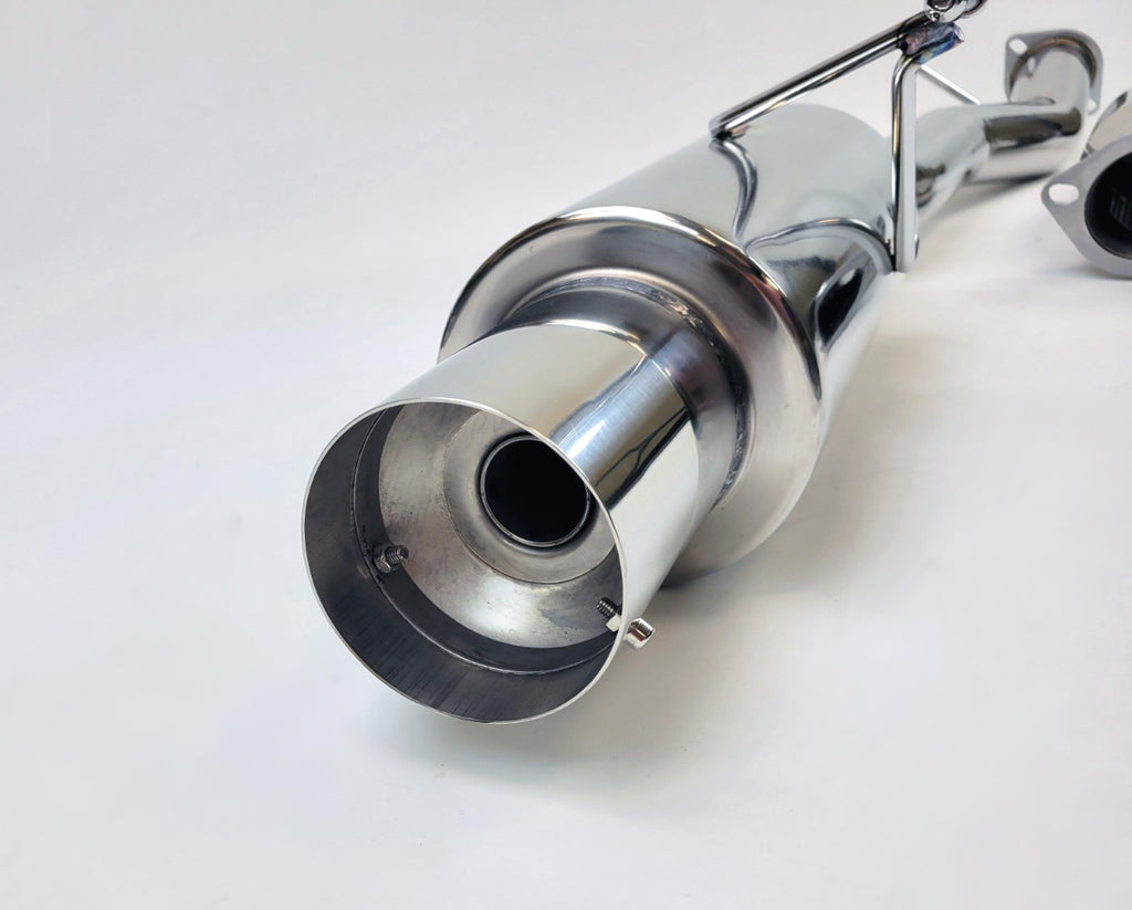 2003-2009 Nissan 350Z Z33 350 Z Single Muffler 4" Exit Y-Back Exhaust System