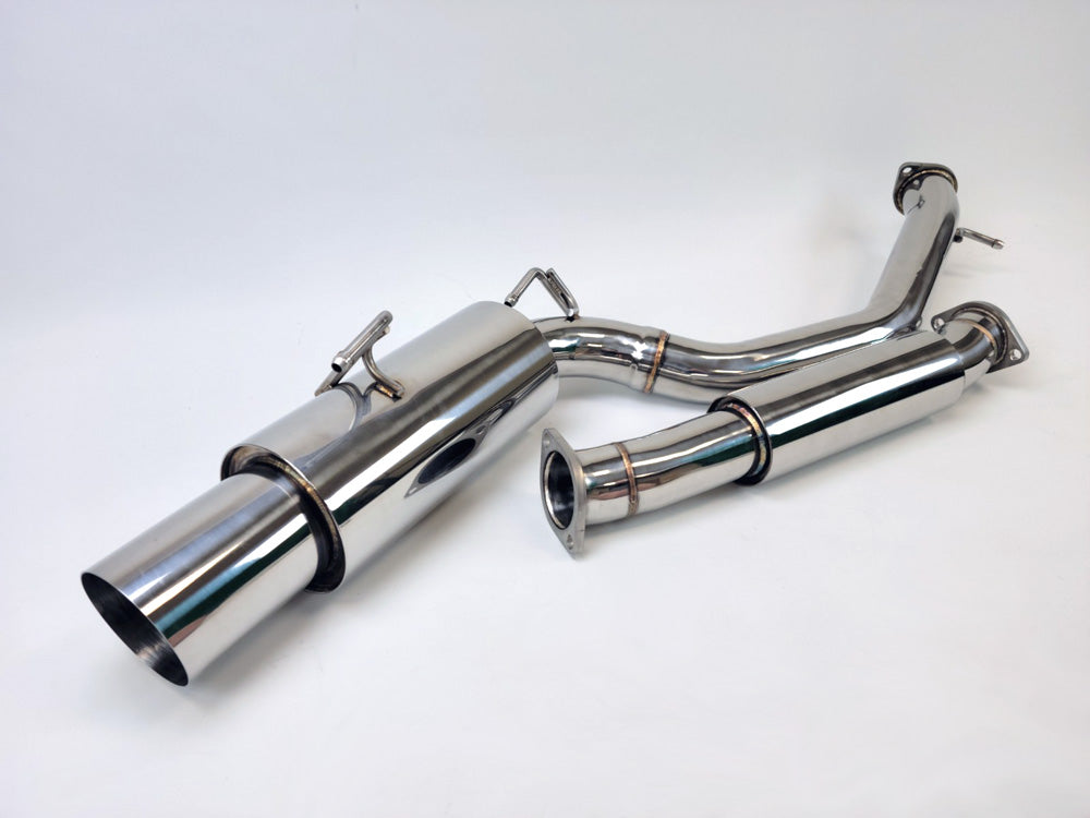 09-20 Nissan 370Z Z34 Single Muffler 4.5" Exit Y-Back Exhaust System