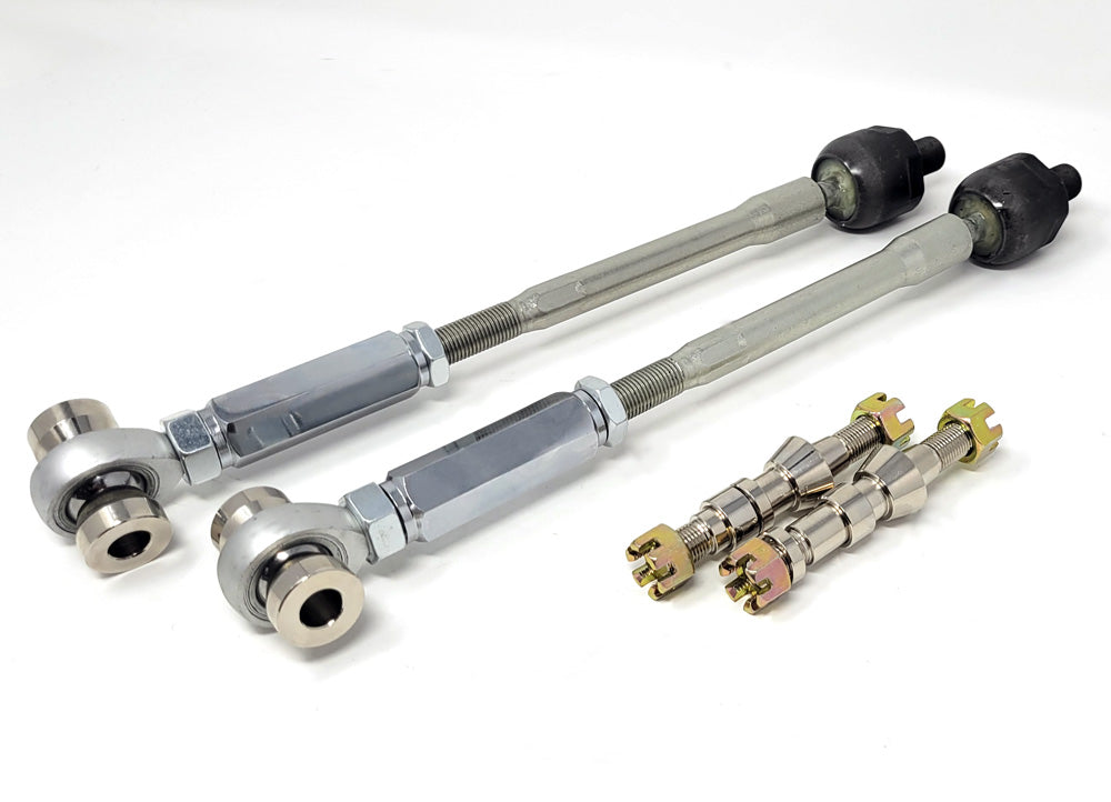 89-98 Circuit Werks Adjustable 240sx Silvia S13 S14 Inner Outer Extended Tie Rods Polished Arm