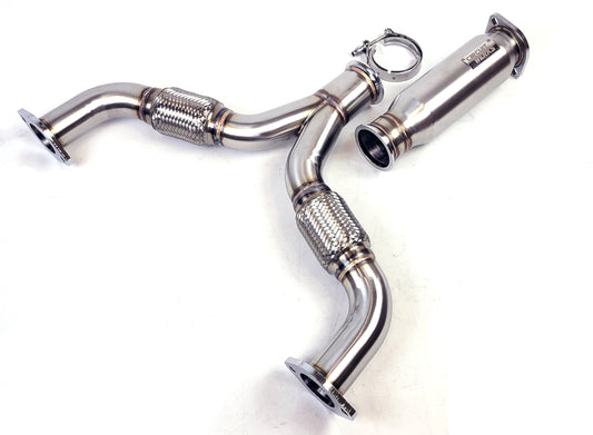 03-16 Infiniti G35 G37 Q60 Resonated Y Pipe Mid Pipe Exhaust