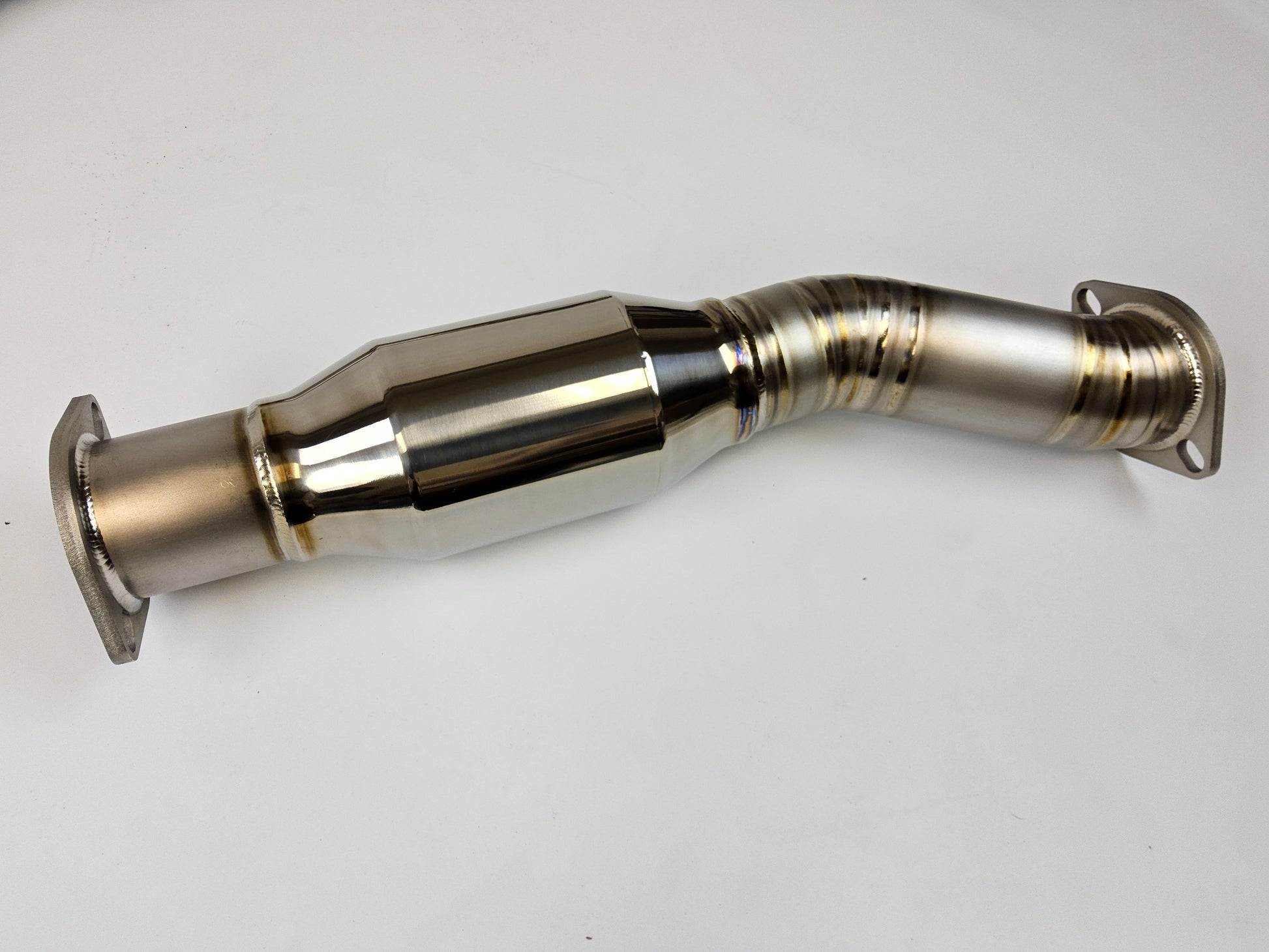 03-09 Nissan 350Z Z33 Titanium Burnt Tip Single Muffler 4" Exit Y-Pipe Back Exhaust System