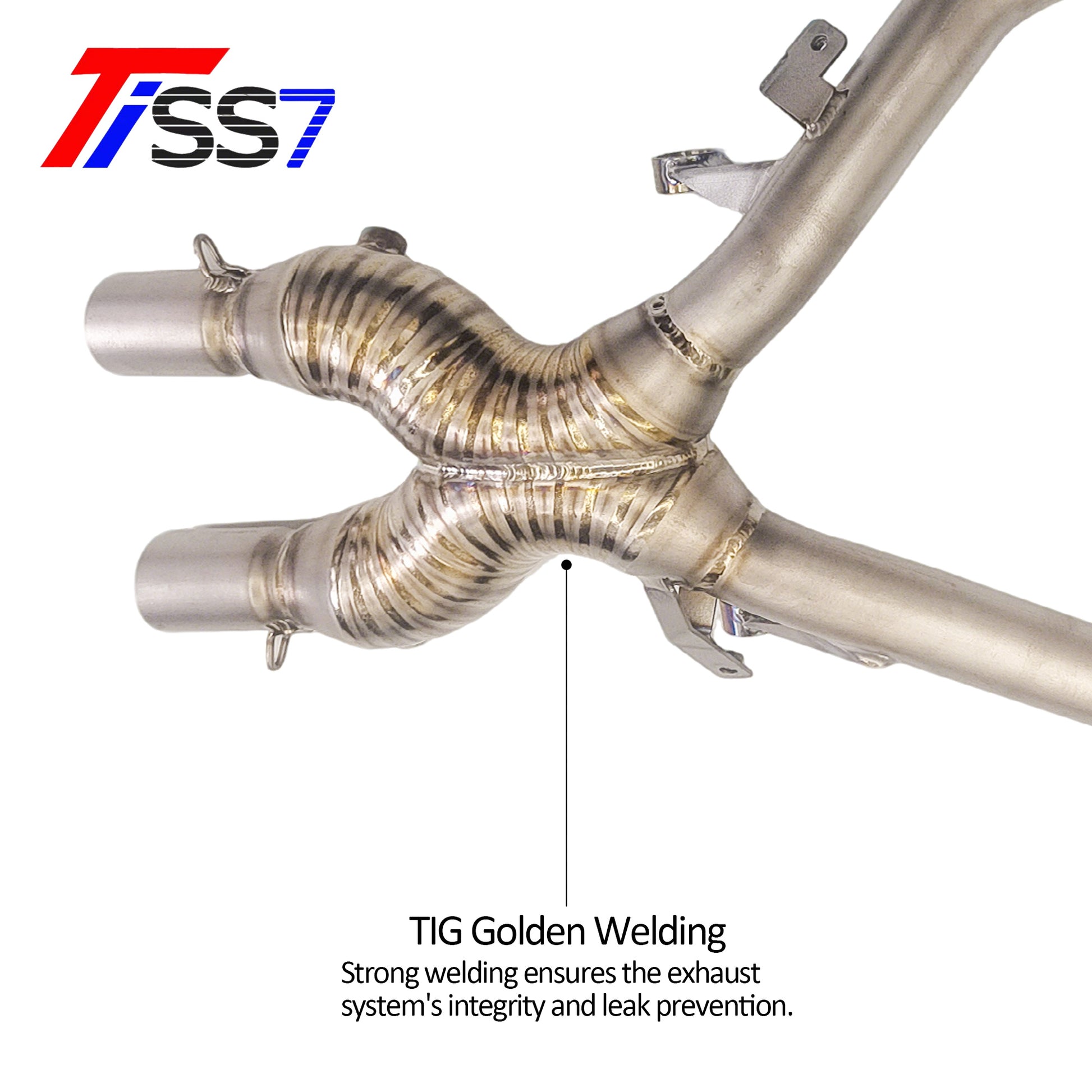 Tiss7 Titanium Exhaust Pipe Front Section for 2022+ Suzuki Hayabusa (GSX1300R)