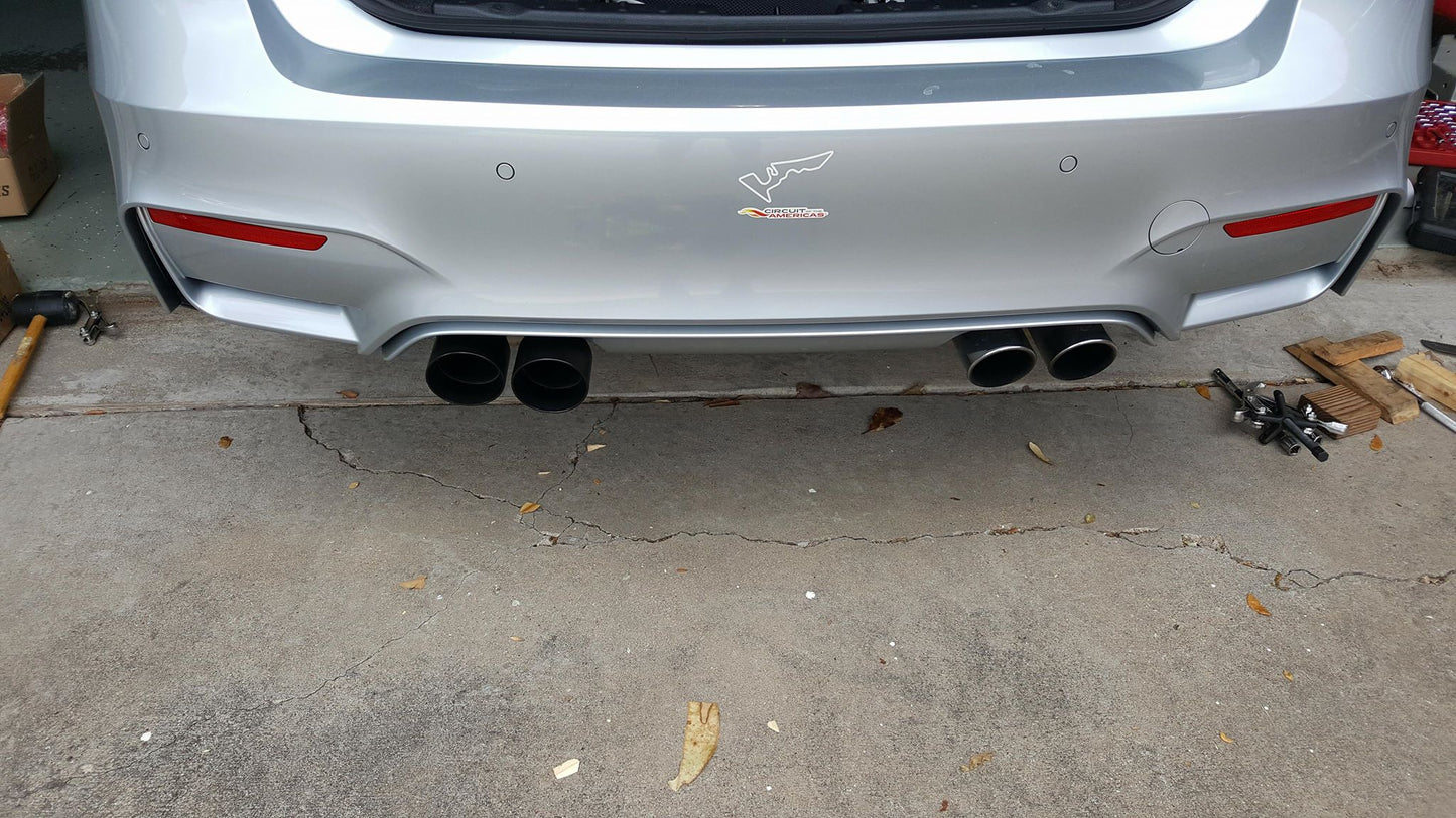 2015+ BMW F80 M3/F82 M4 Black Slip On Angle Cut Exhaust Tip