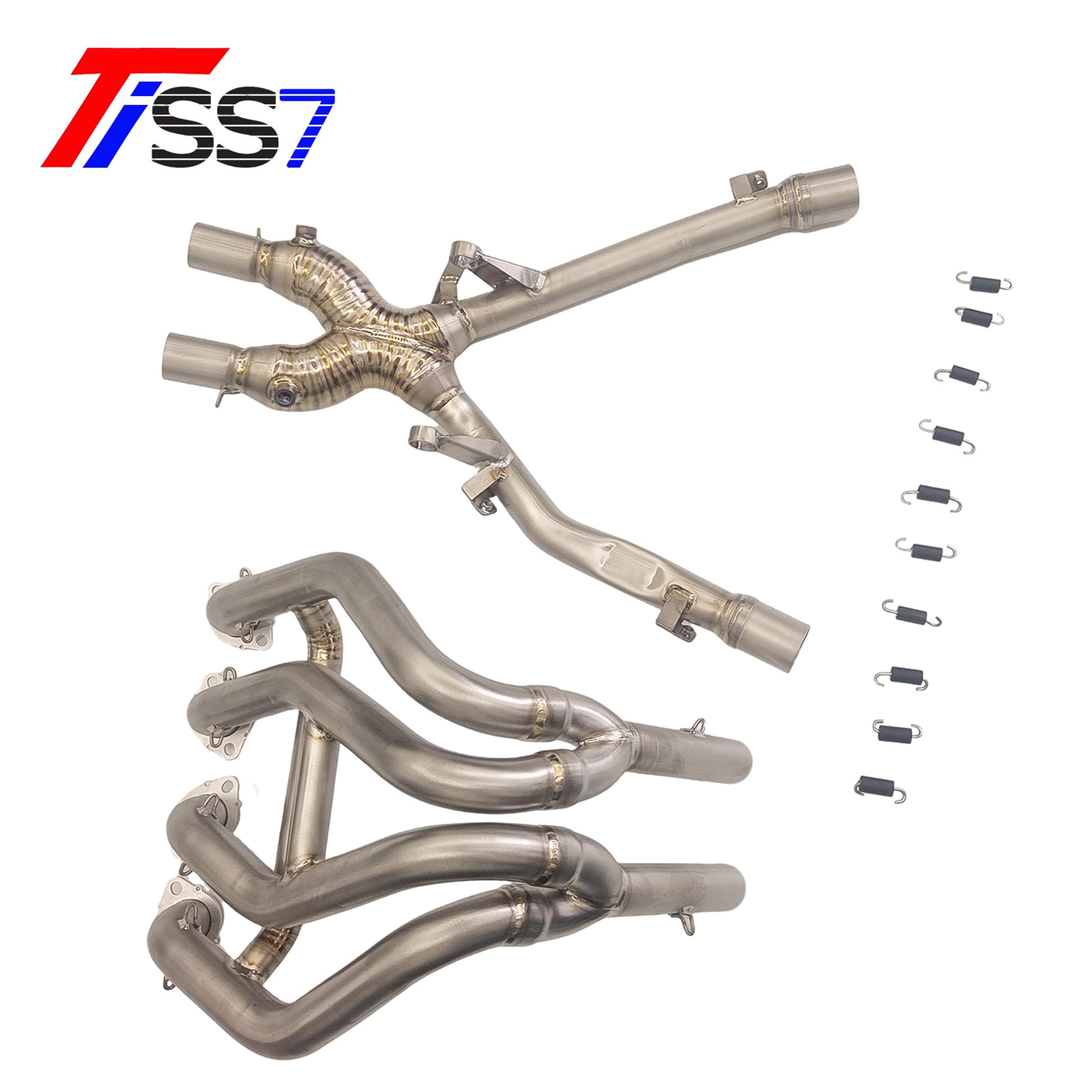 Tiss7 Titanium Exhaust Pipe Front Section for 2022+ Suzuki Hayabusa (GSX1300R)