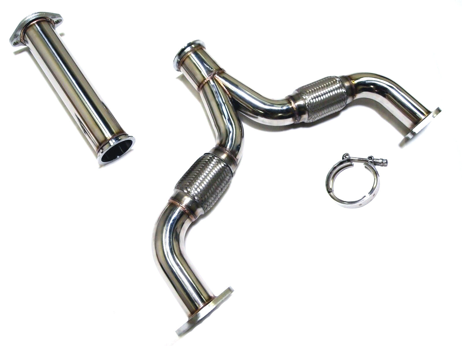 03-16 Infiniti G35 G37 Straight Mid Y-Pipe Exhaust True 2.5" to 3"