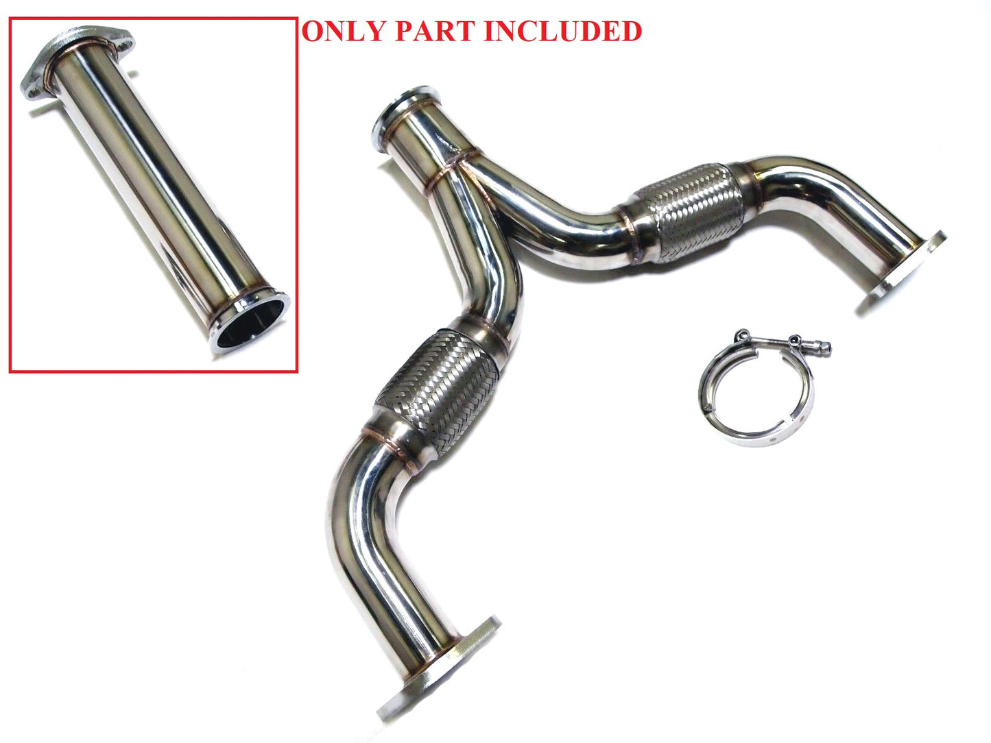 03-09 Nissan 350Z Z33 Straight Pipe Section for Y-Pipe Exhaust 3"