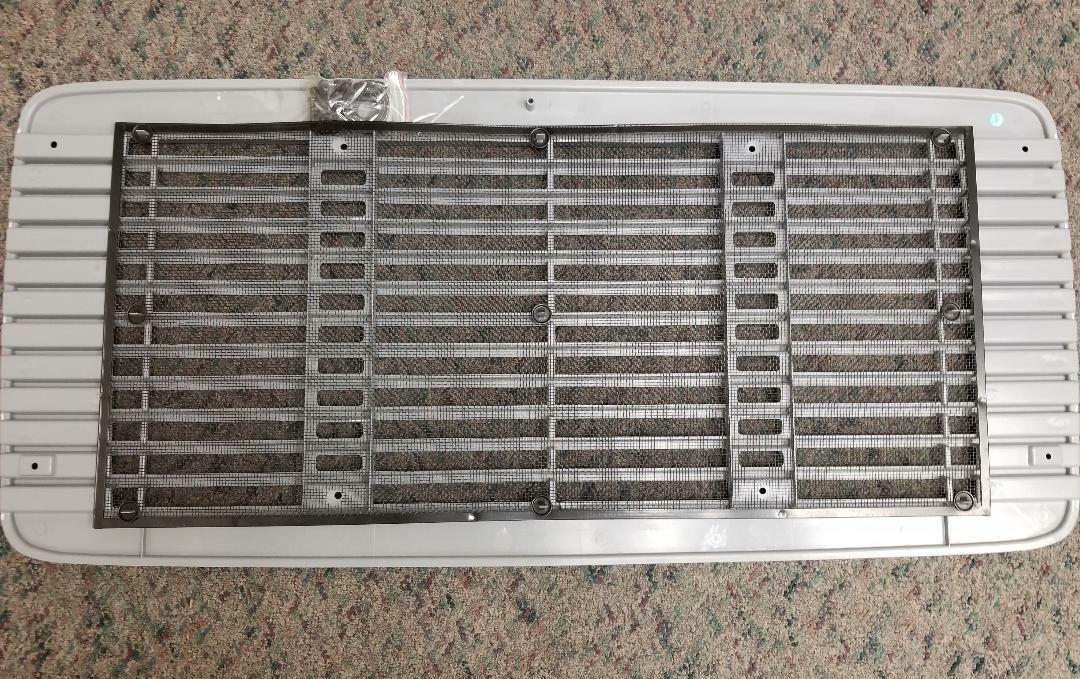 Fits FREIGHTLINER FL60 70 80 106 112 STOCK STYLE SILVER GRILLE WITH BUG SCREEN