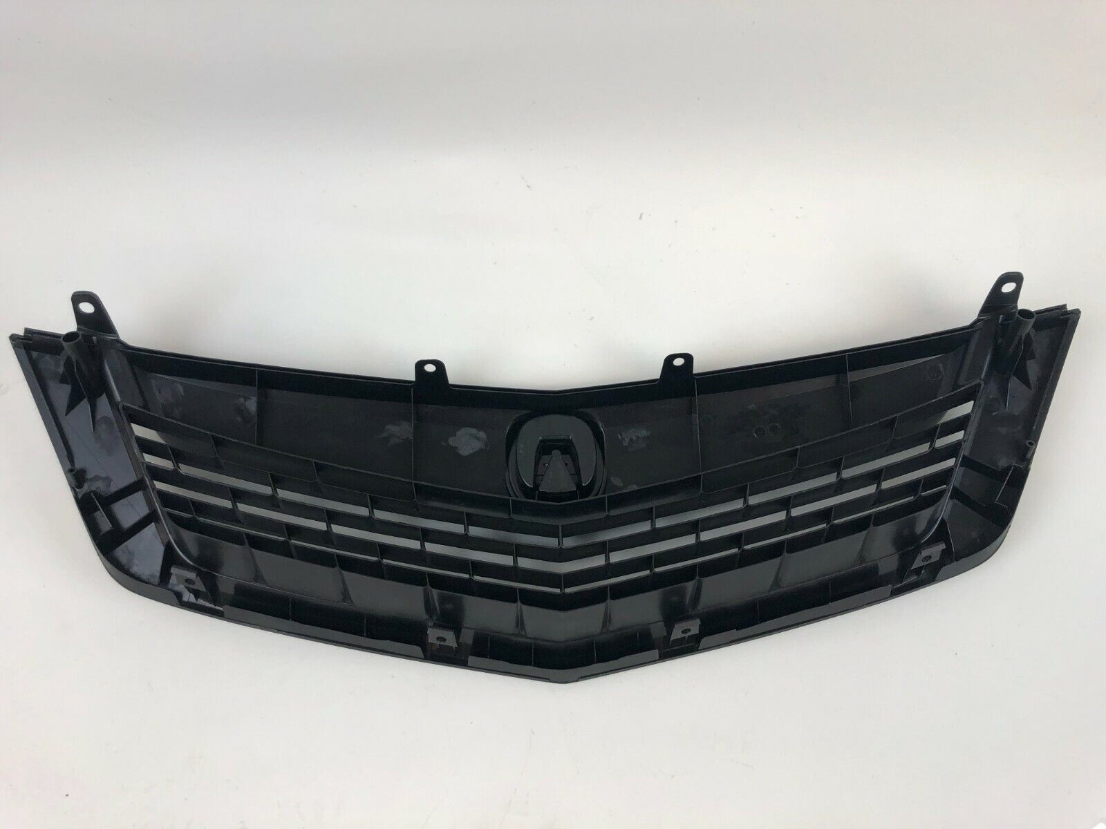 Fit Brand New TSX 09-10 Front Grill Grille All Black w/ Black Molding w/ Emblem 