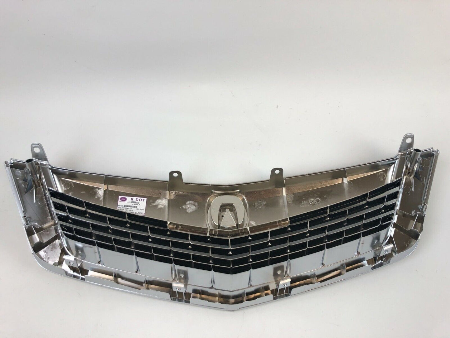 Fits New Acura TSX 09-10 Front Grill Grille Satin Finished Molding 3in one PC 