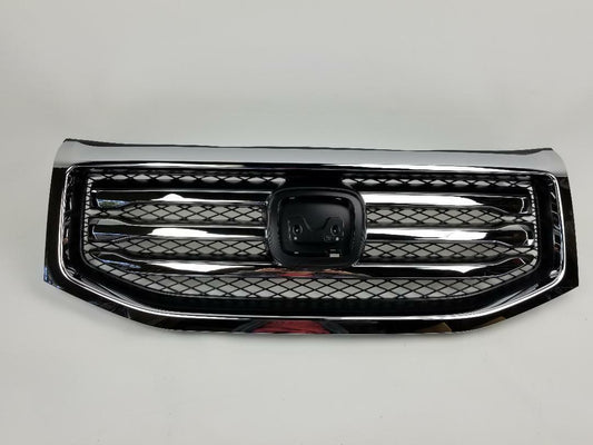 Fits Honda Pilot 12-15 Front Bumper Upper Grille with all Molding Surround Trim