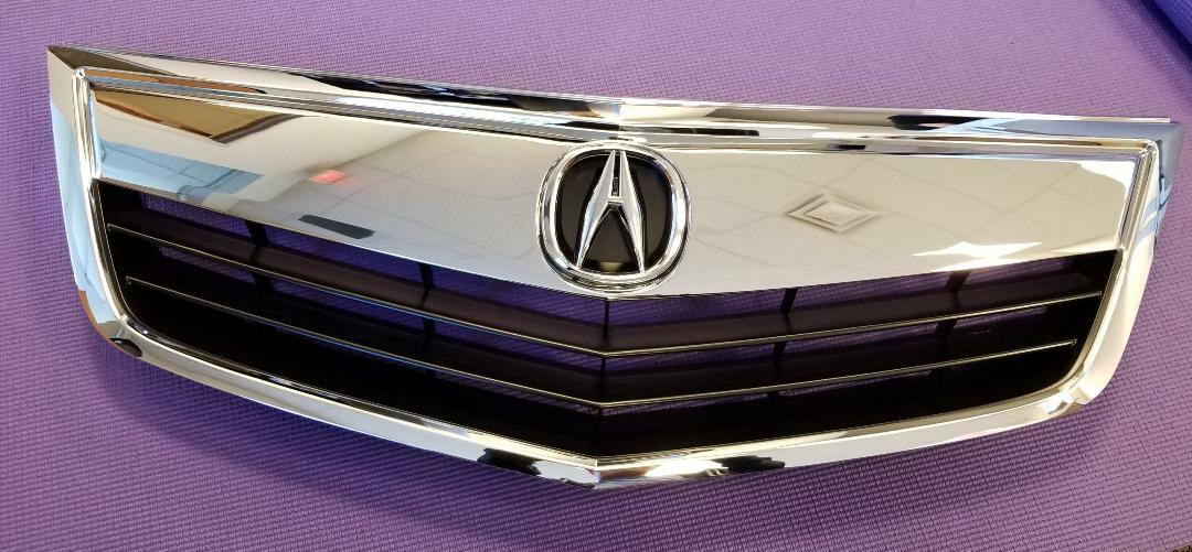 Fits NEW Acura TSX  2011-2014  ALL Chrome Grille Grill Whole PC w/ OE Emblem 